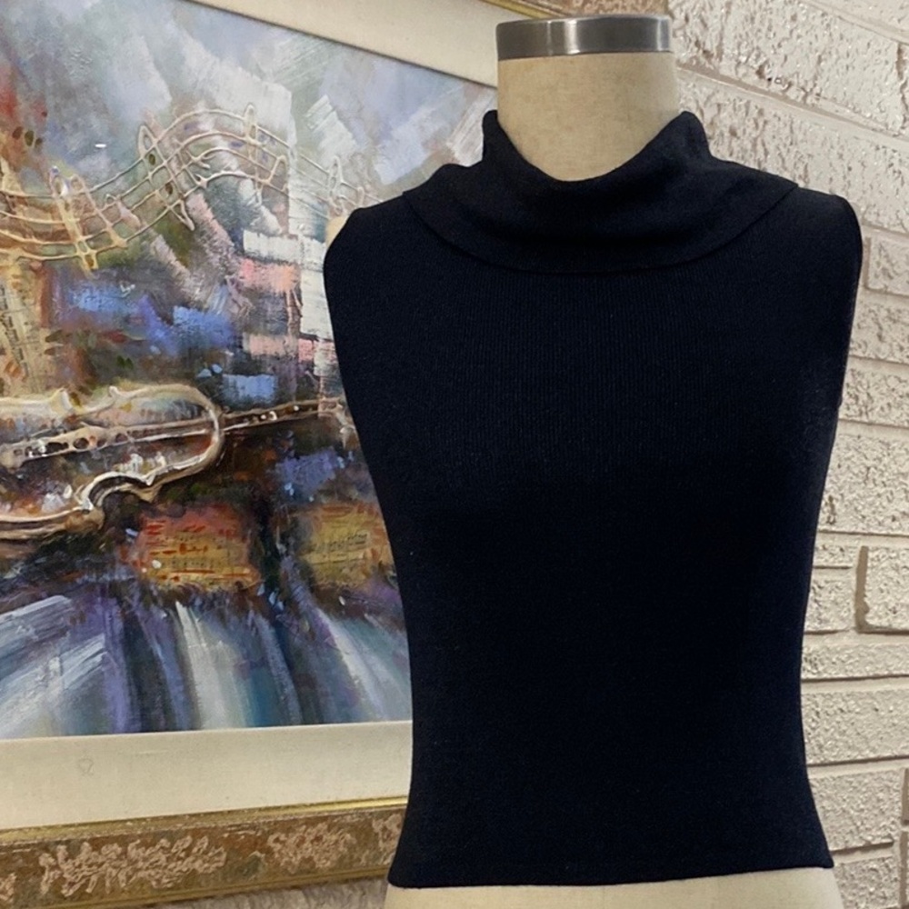 No Brand Lurex Cowl Neck Sweater Top